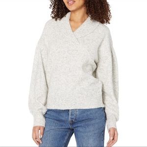 Madewell Vinson Shawl Collar Sweater Womens‎ L Gray